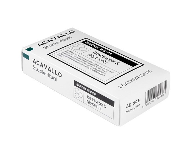 SALVIETTE PULIZIA DEL CUOIO ACAVALLO STABLE RITUAL 40pz  